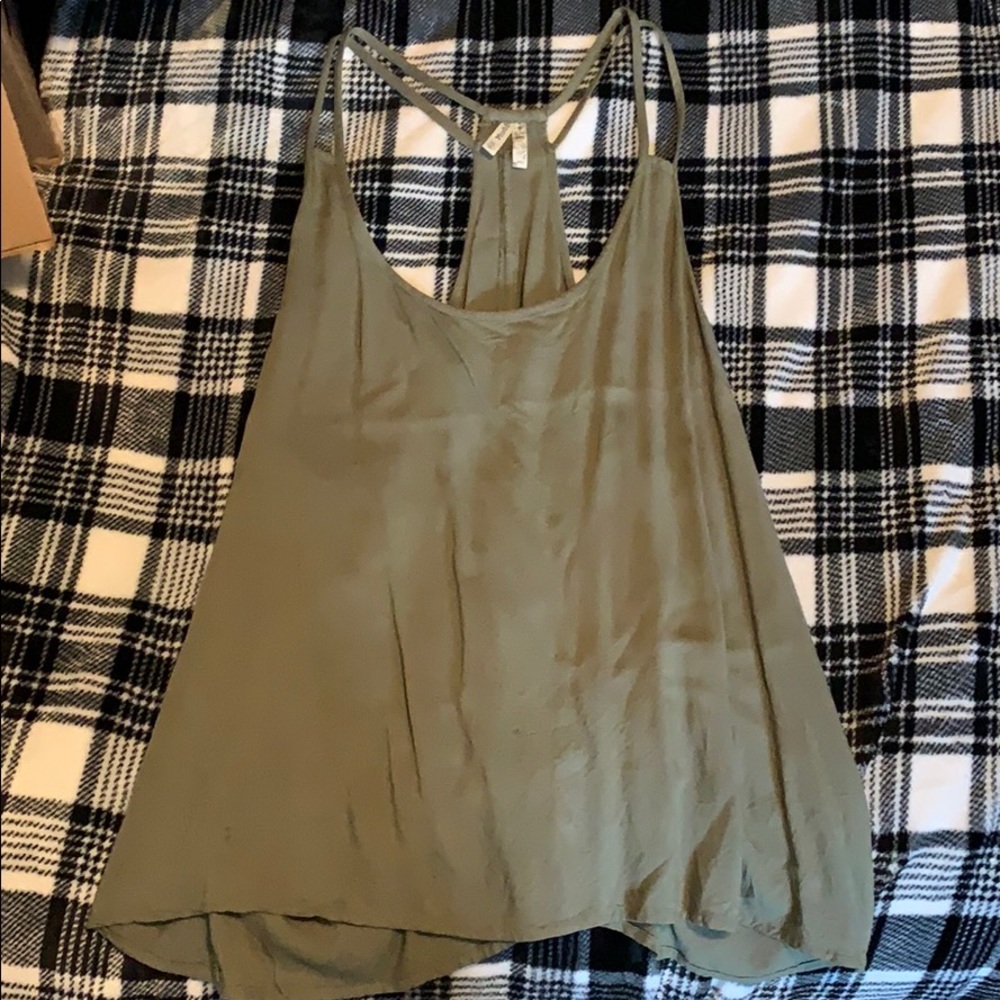 Flowy olive green tank